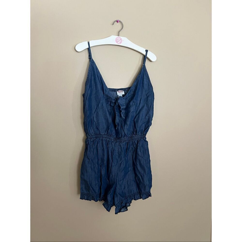 Mossimo Supply Co. Blue Summer Romper Woman’s Size Medium